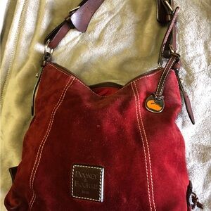 Dooney & Bourke Red Suede Women's Bag